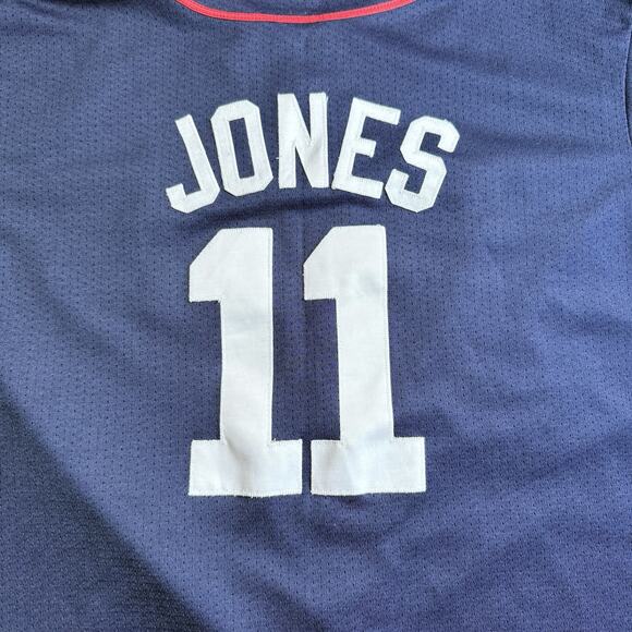 Vintage Minnesota Twins Jacque Jones #11 Majestic Jersey XL Navy Blue Baseball - Picture 8 of 9